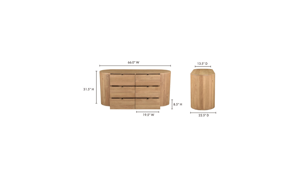Théo 6 tiroirs - Naturel image 7