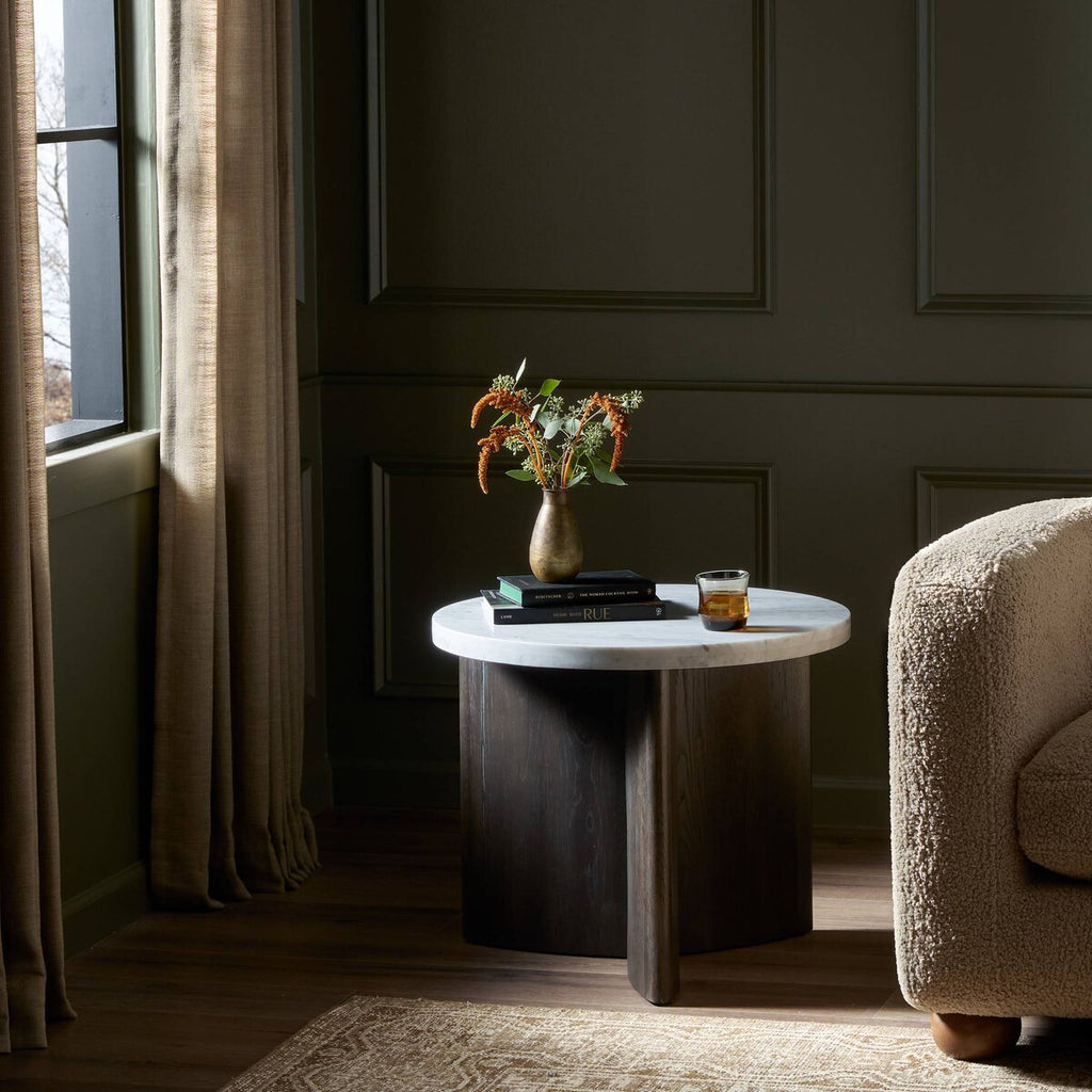 Toli - Marbre blanc & noir fumé image 1