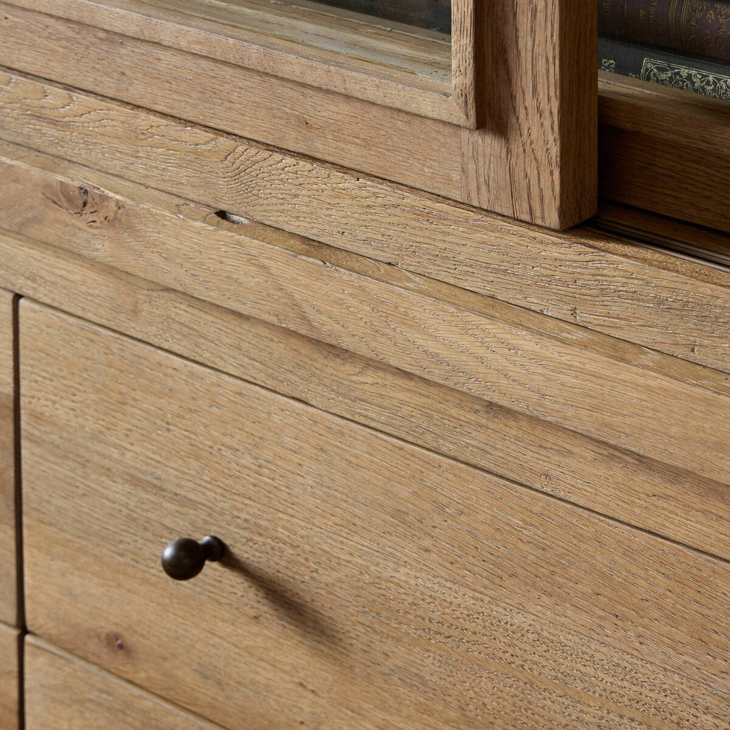 Large Cabinet - Honey Brown Oak Veneer