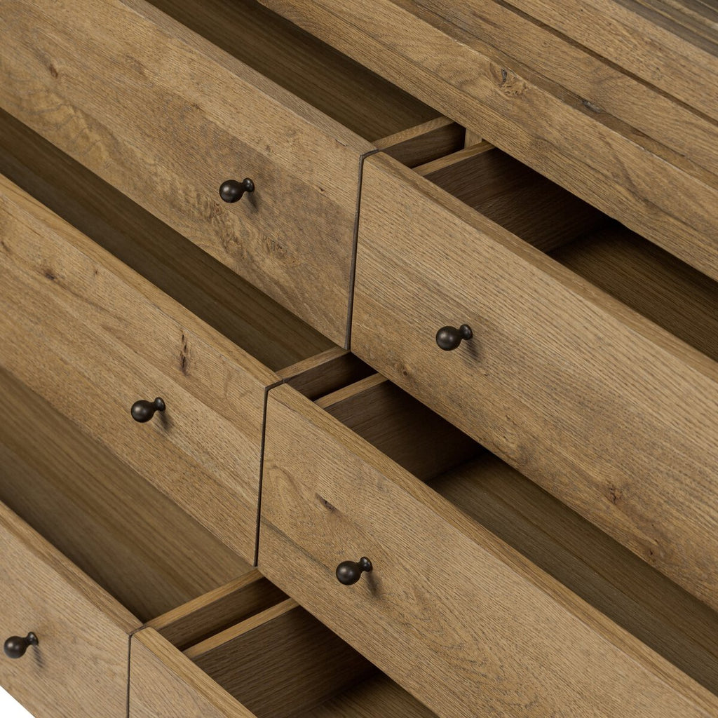 Large Cabinet - Honey Brown Oak Veneer