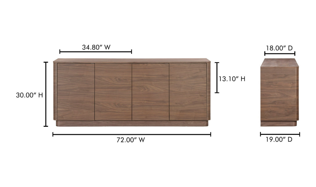 Round off - 4 portes - Noyer image 10