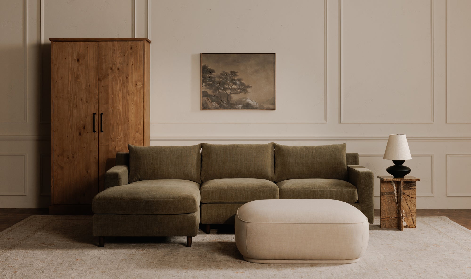 Marion carré - Beige image 1