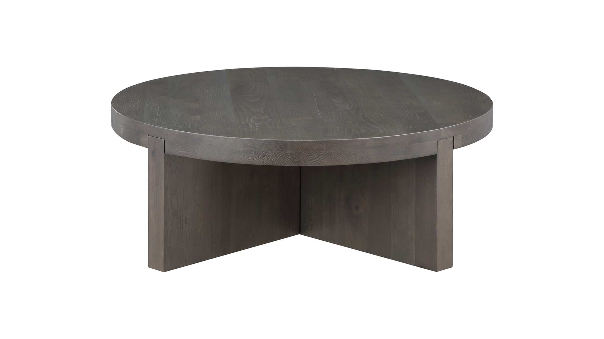 Folke - Rond - Brun foncé image 0