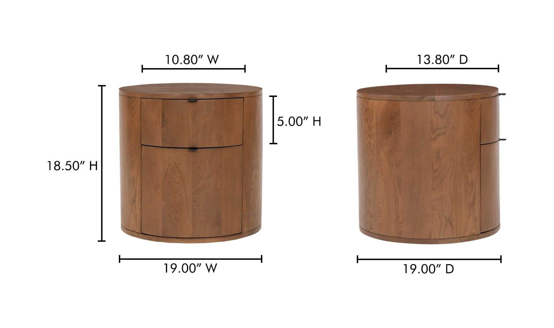 Théo 2 tiroirs - Brun image 10