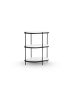 Felix oval - Gris/Blanc