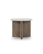 Toli - Marbre blanc/Gris rustic