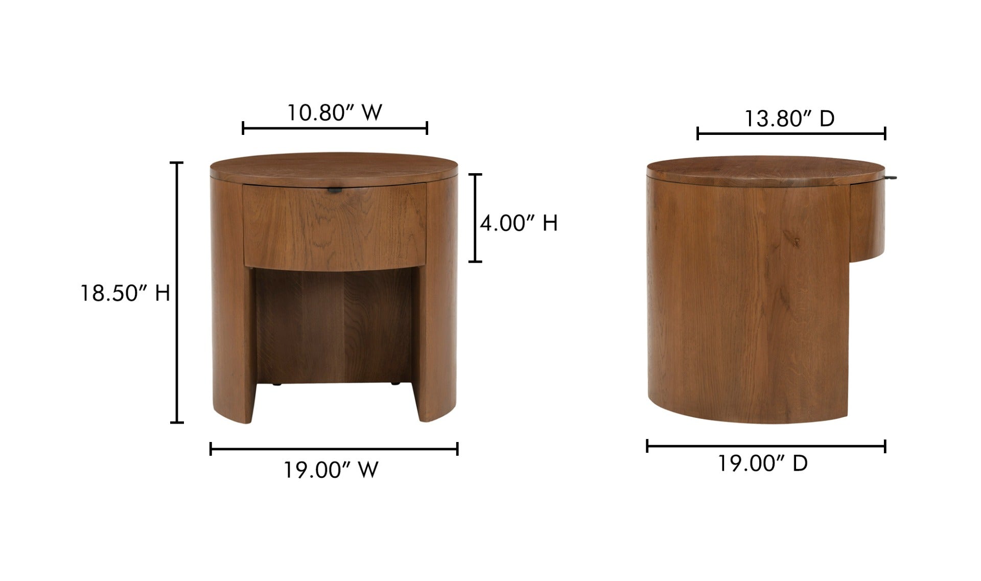 Théo 1 tiroir - Brun image 10