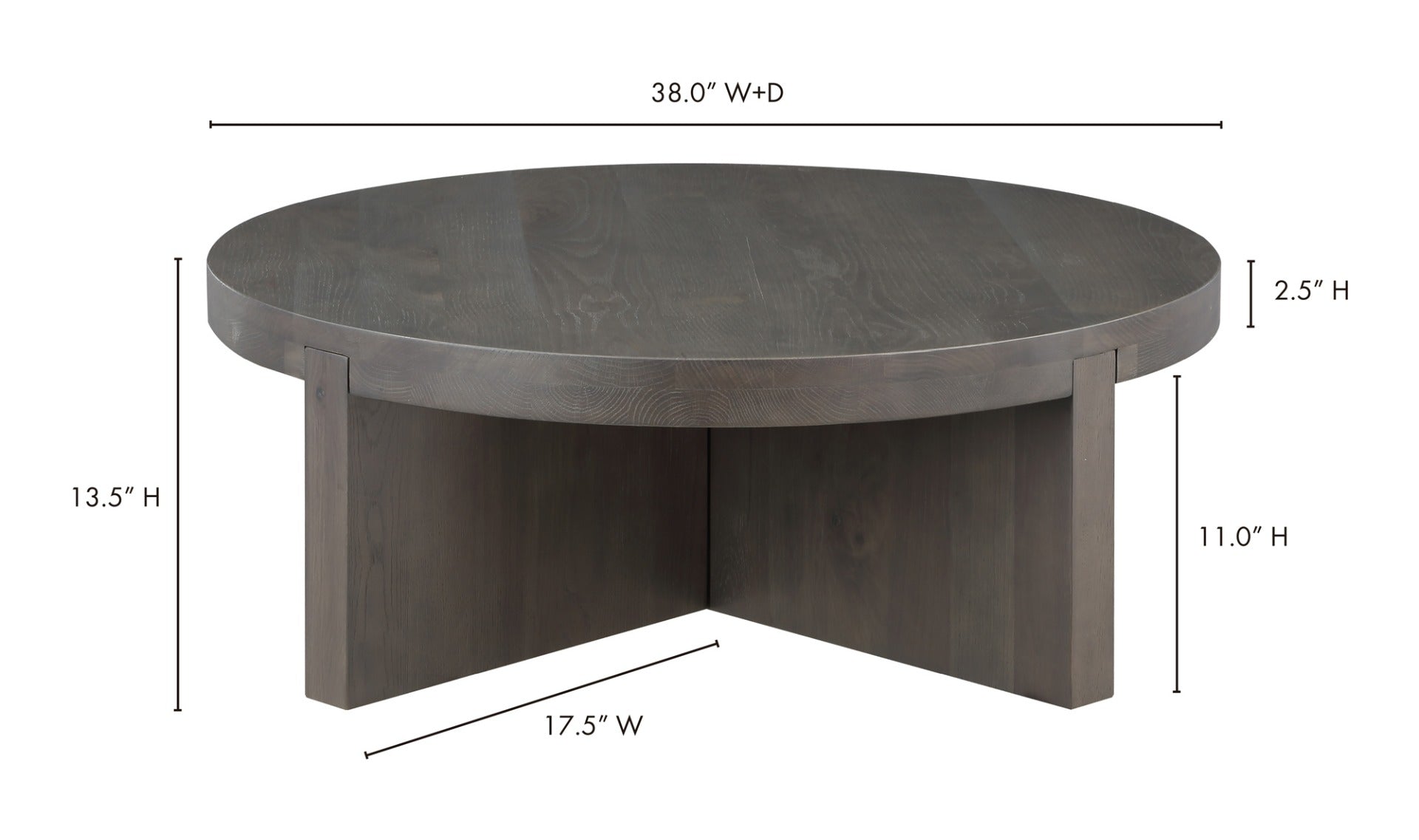 Folke - Rond - Brun foncé image 8