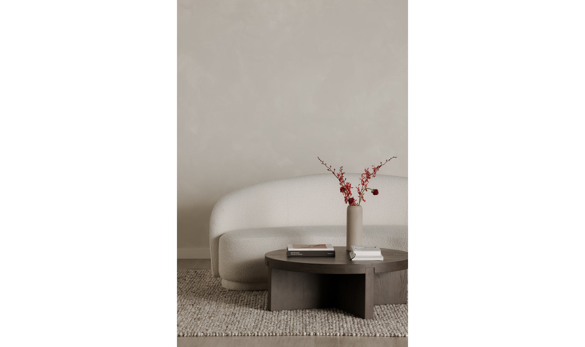 Folke - Rond - Brun foncé image 1